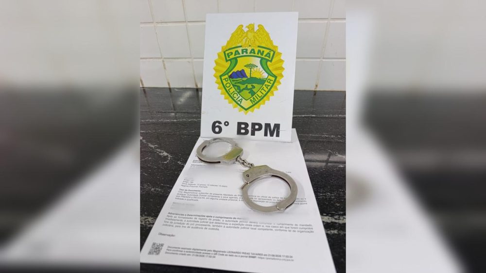 Imagem referente a Procurado pela justiça é preso e encaminhado à Cadeia Pública de Cascavel