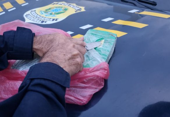 Polícia prende mulher transportando pasta base de cocaína em Lindoeste Polícia prende mulher transportando pasta base de cocaína em Lindoeste