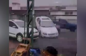 Imagens impressionantes! Possível tornado causa estragos em Francisco Beltrão