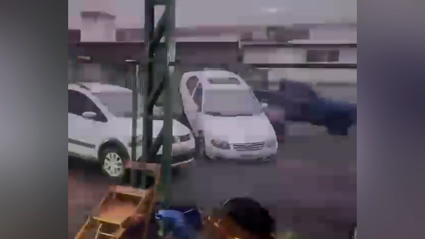 Imagens impressionantes! Possível tornado causa estragos em Francisco Beltrão