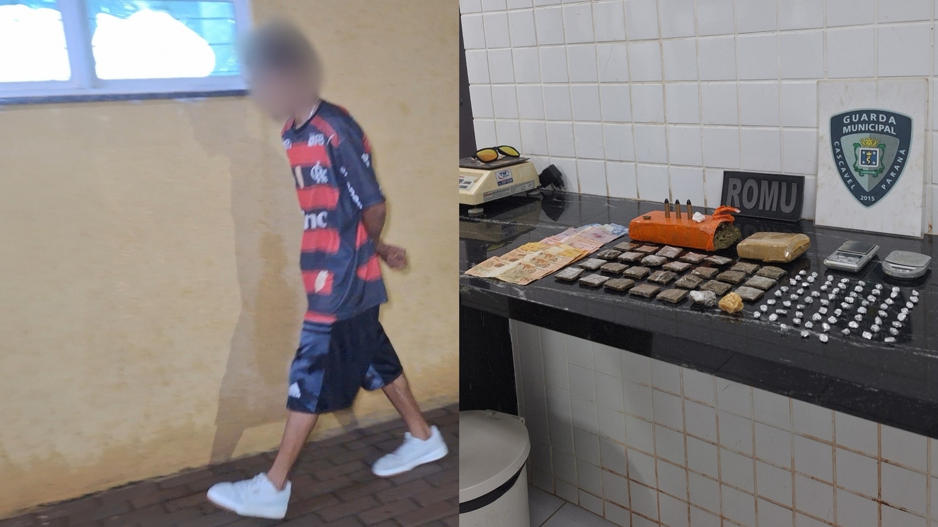 Abordagem da Romu termina com apreensão de drogas e munições no Conjunto Abelha
