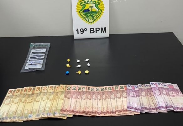 Homem é preso por tráfico de drogas durante cumprimento de mandado em Santa Helena