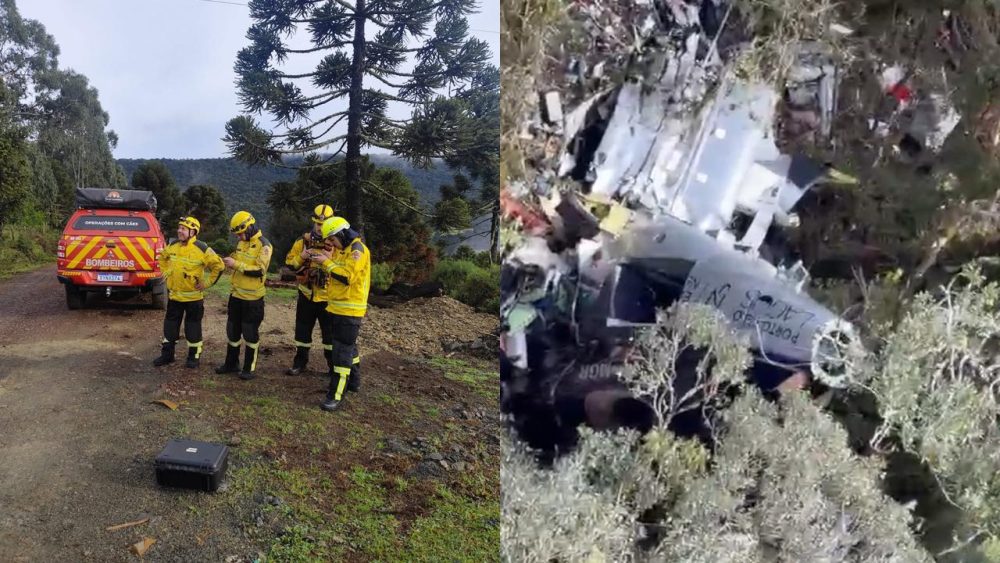 Imagem referente a Corpo de Bombeiros de SC divulga nota sobre localização de corpo do cantor Rick e outros passageiros