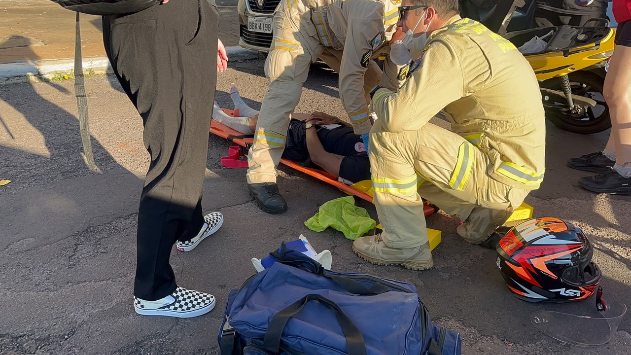 Acidente de trânsito no Coqueiral deixa mulher ferida