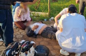 Acidente de trânsito Centro de Cascavel deixa homem ferido Acidente de trânsito Centro de Cascavel deixa homem ferido