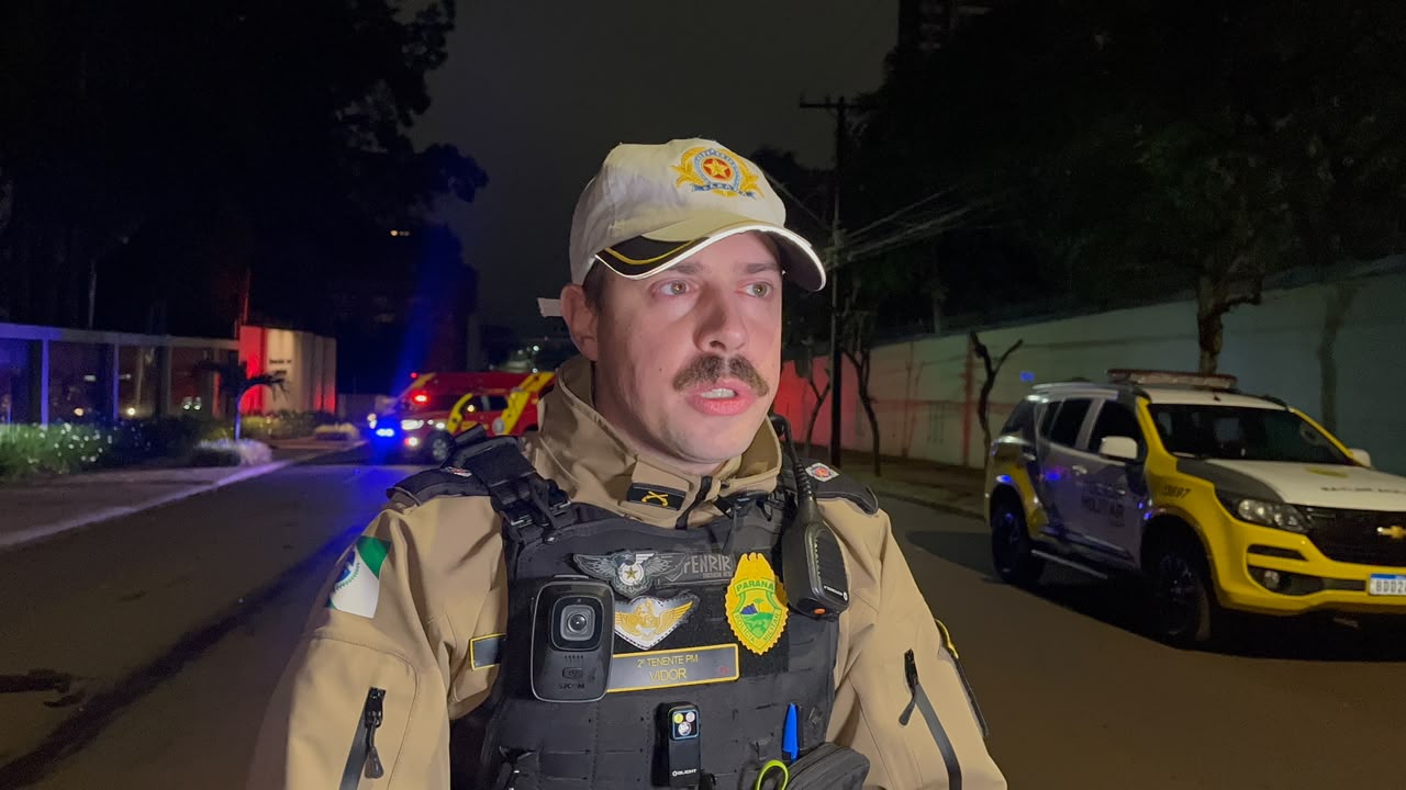 “O capacete evitou o pior”: PM fala do auto propelido arrastado por carro no Centro de Cascavel
