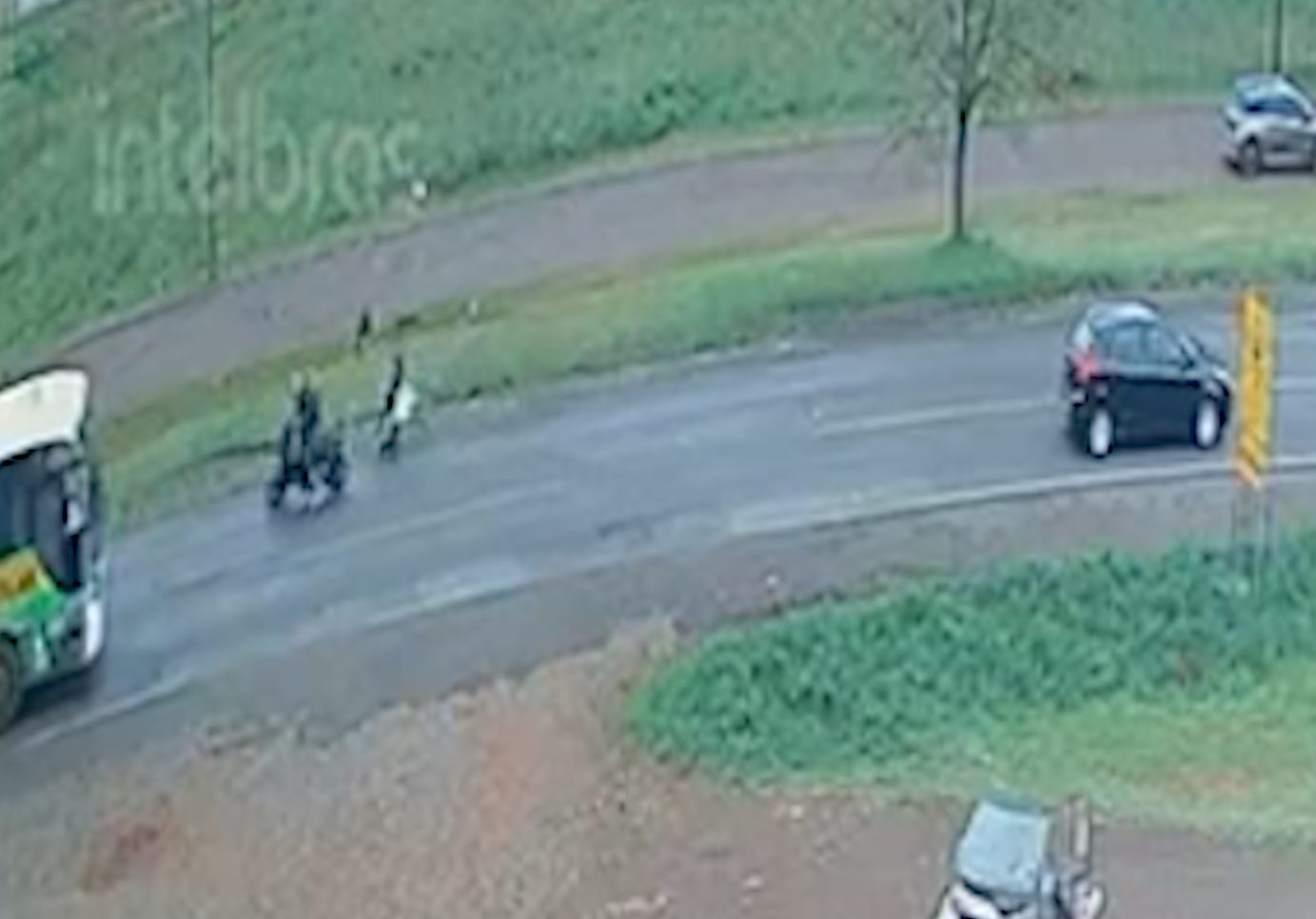 Vídeo mostra atropelamento que amputou perna de gestante no Sudoeste