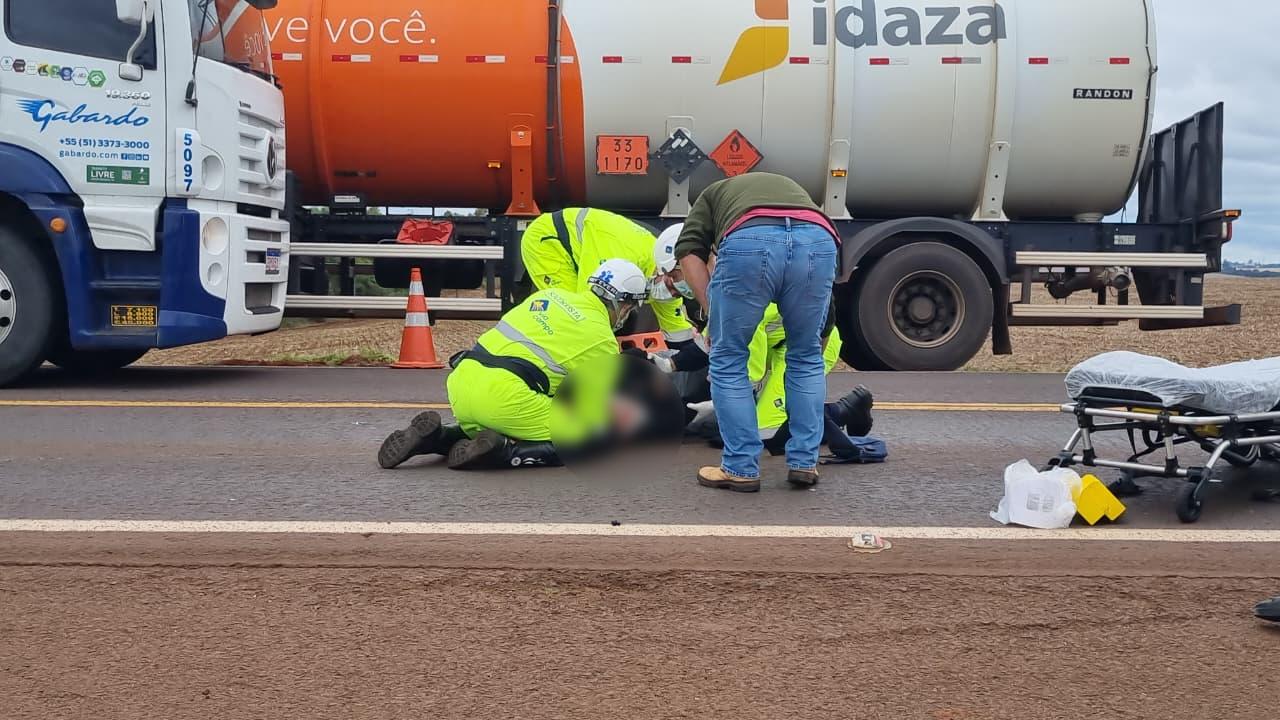 Duas mulheres ficam feridas em acidente de trânsito na BR-369, em Cascavel
