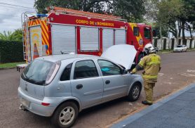 Pane em Corsa mobiliza Corpo de Bombeiros no Bairro Country em Cascavel
