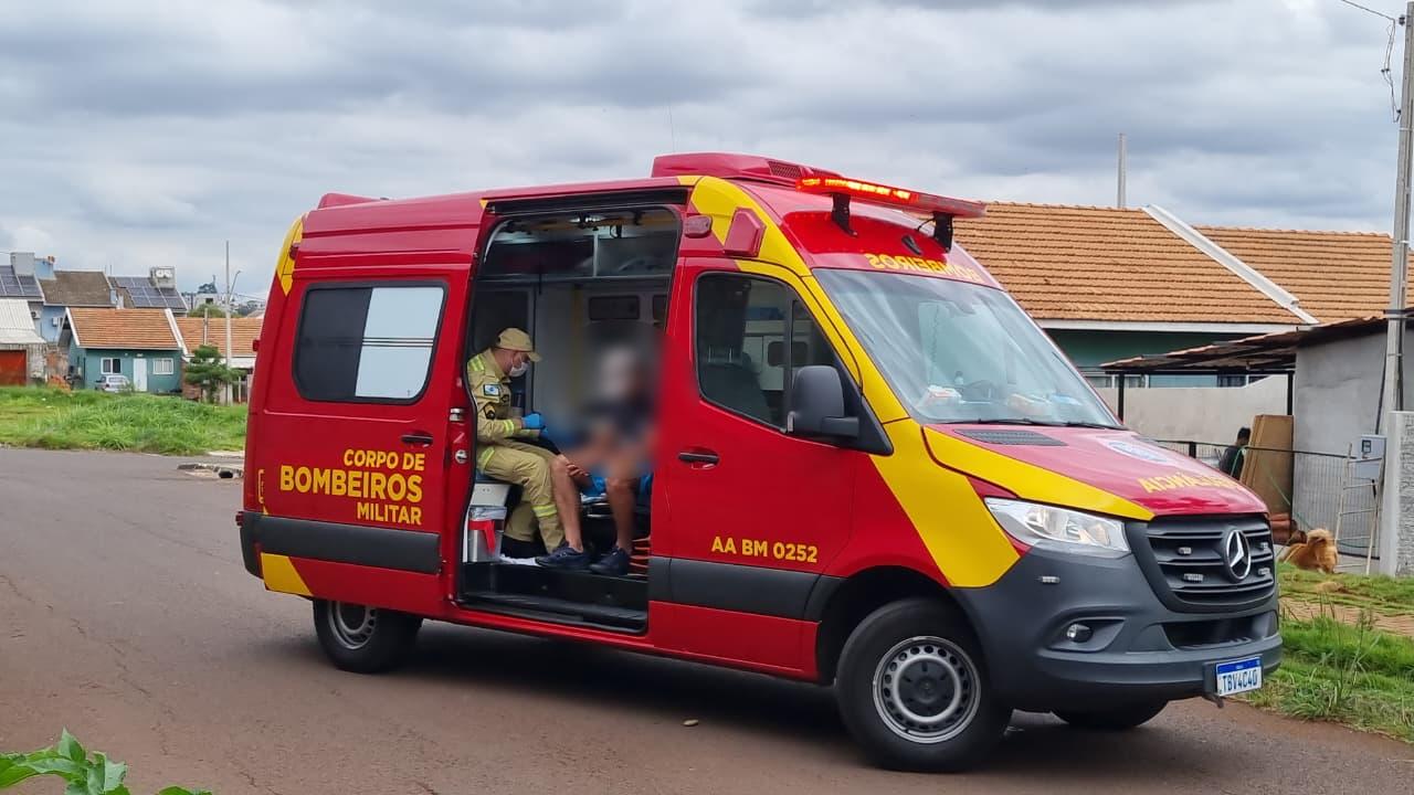 Homem cai de bicicleta no Bairro Paulo Godoy