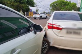 Acidente na Rua Minas Gerais deixa mulher ferida