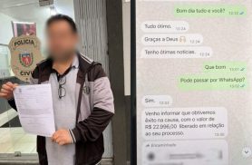 Alerta de golpe! Morador de Curitiba perde mais de R$ 7 mil para falso advogado e lamenta: “Contas para pagar”