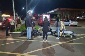 Duas jovens ficam feridas em acidente entre Fazer e Palio no Pacaembu, em Cascavel