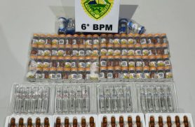 Passageira é flagrada com 128 ampolas de medicamento escondidas na perna em Cascavel