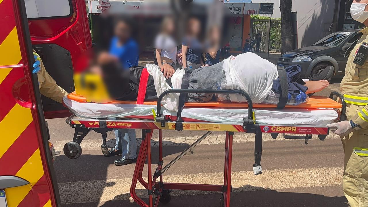 Menina sofre lesão no joelho após acidente em colégio no Jardim Cristal