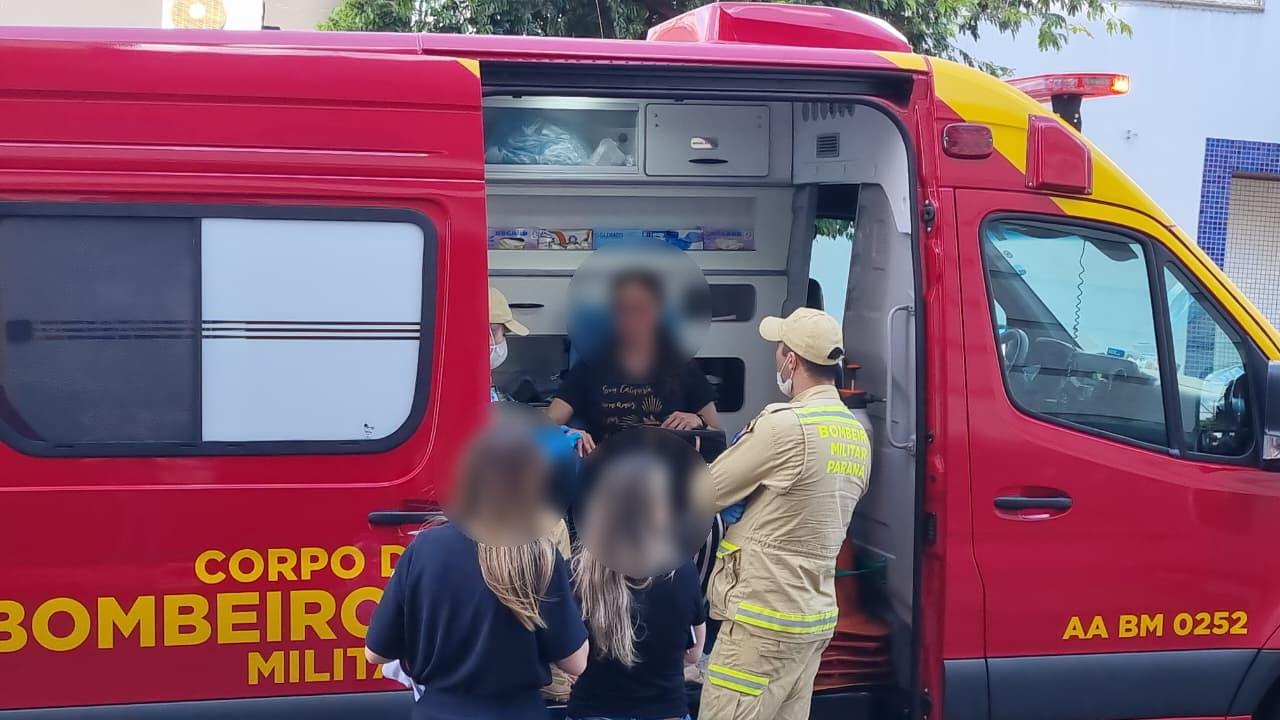 Mulher é atropelada no Centro de Cascavel