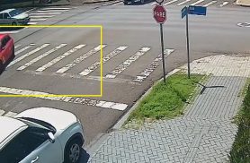 Câmera flagra mulher sendo atropelada no Centro de Cascavel