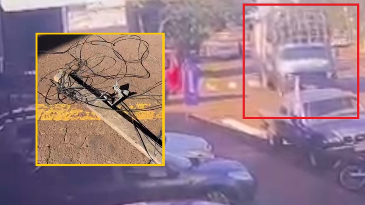 Caminhão arrebenta fios e ônibus arrasta cabos e poste no Brasília; sem solução e cada vez pior
