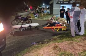 Motociclista fica ferido após colisão com Tucson no Bairro São Cristóvão