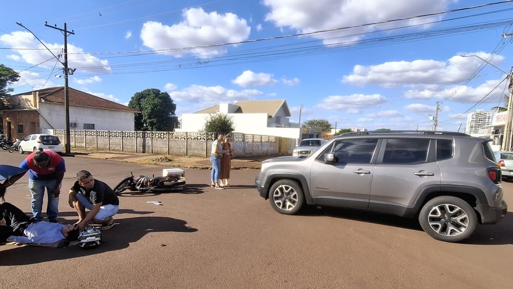 Imagem referente a Jeep Renegade avança via preferencial e atinge moto em Assis Chateaubriand
