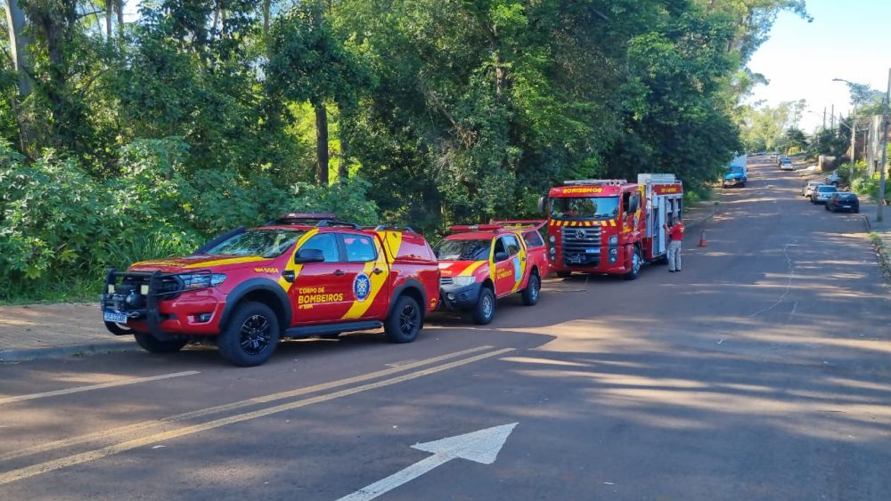 Imagem referente a Movimentação de bombeiros chama atenção de moradores no bairro 14 de Novembro em Cascavel