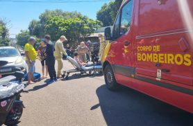 Acidente em Cascavel deixa mulher ferida após veículo elétrico bater em Ford Ka