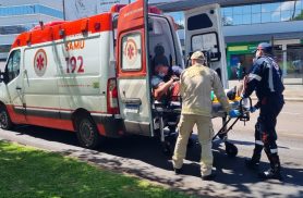 Acidente em Cascavel deixa motociclista ferido na Avenida Tancredo Neves