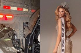 Miss Universo Paraná, Jéssica Krein, fica ferida após colisão com carreta na PR-323, em Paiçandu Miss Universo Paraná, Jéssica Krein, fica ferida após colisão com carreta na PR-323, em Paiçandu
