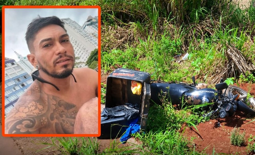 Tatuador Alisson Barreto de Paula desaparece em Sarandi e moto é encontrada abandonada na área rural Imagem referente a Tatuador Alisson Barreto de Paula desaparece em Sarandi e moto é encontrada abandonada na área rural