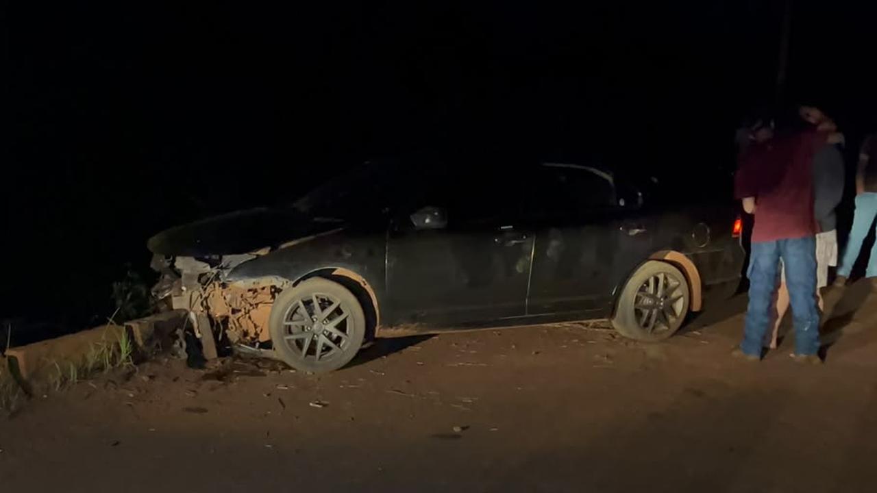 Motorista de Fusion recusa atendimento após acidente em estrada de Cascavel