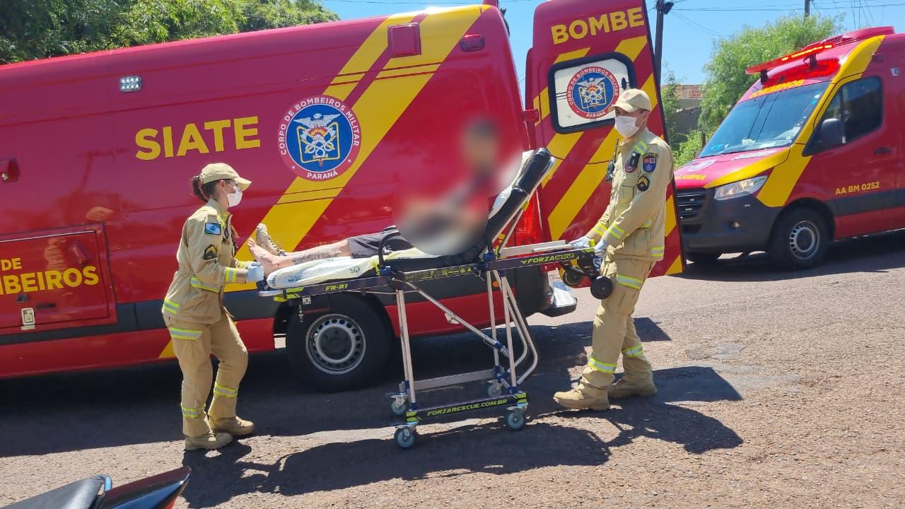 Jovem sofre trauma na cabeça em acidente de trânsito no Santa Cruz