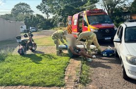 Cabo de telefonia derrubado causa acidente e deixa homem com dedo do pé amputado