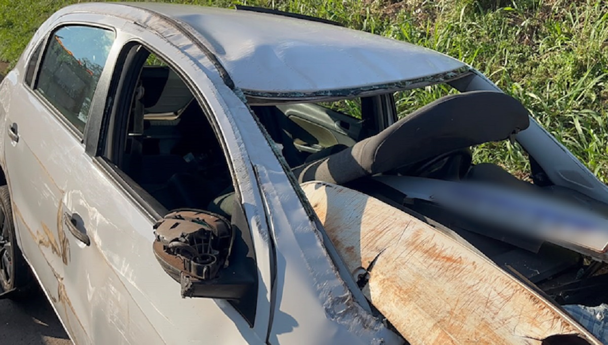 Gestante é encaminhada ao HU após acidente na PRC-467, em Cascavel