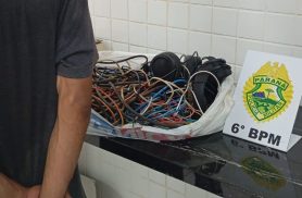 Jovem é preso após furto de fiação elétrica em imóvel no Parque São Paulo