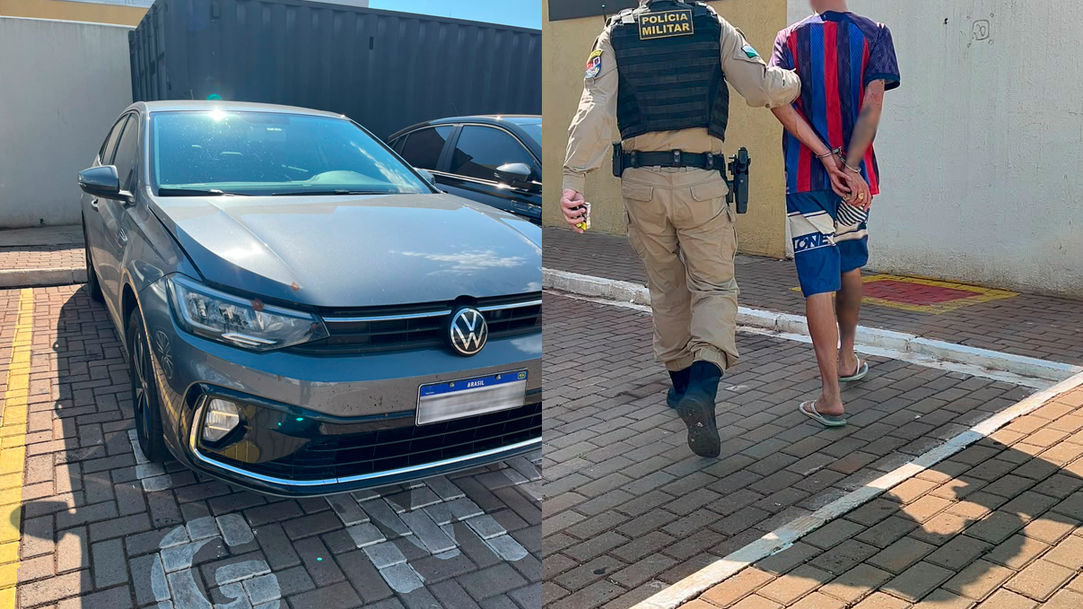 Virtus roubado à mão armada no Rio de Janeiro é recuperado em Cascavel
