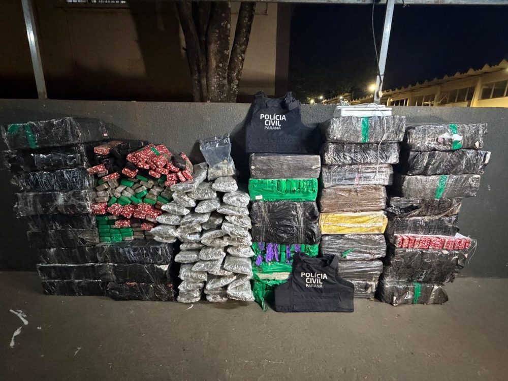 Imagem referente a PCPR apreende mais de 825 quilos de maconha em Foz do Iguaçu