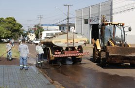 Cascavel inicia reperfilamento de 700 quadras com frentes nos bairros Parque São Paulo, Santo Onofre e Cataratas