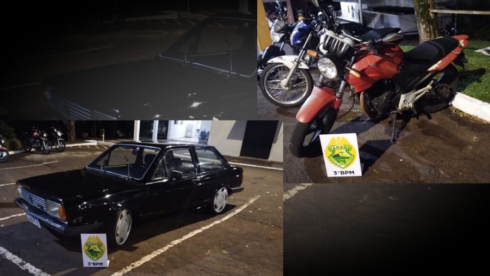 Imagem referente a Fiscalização de trânsito recolhe carro e motocicleta irregulares em Pato Branco