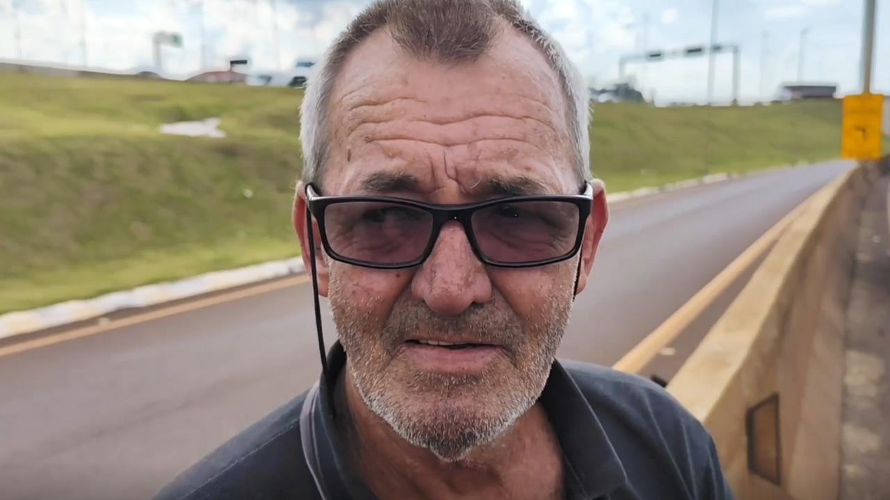 “Só escutei o barulho”: caminhoneiro conta como vigas caíram de carreta no Trevo Catarata