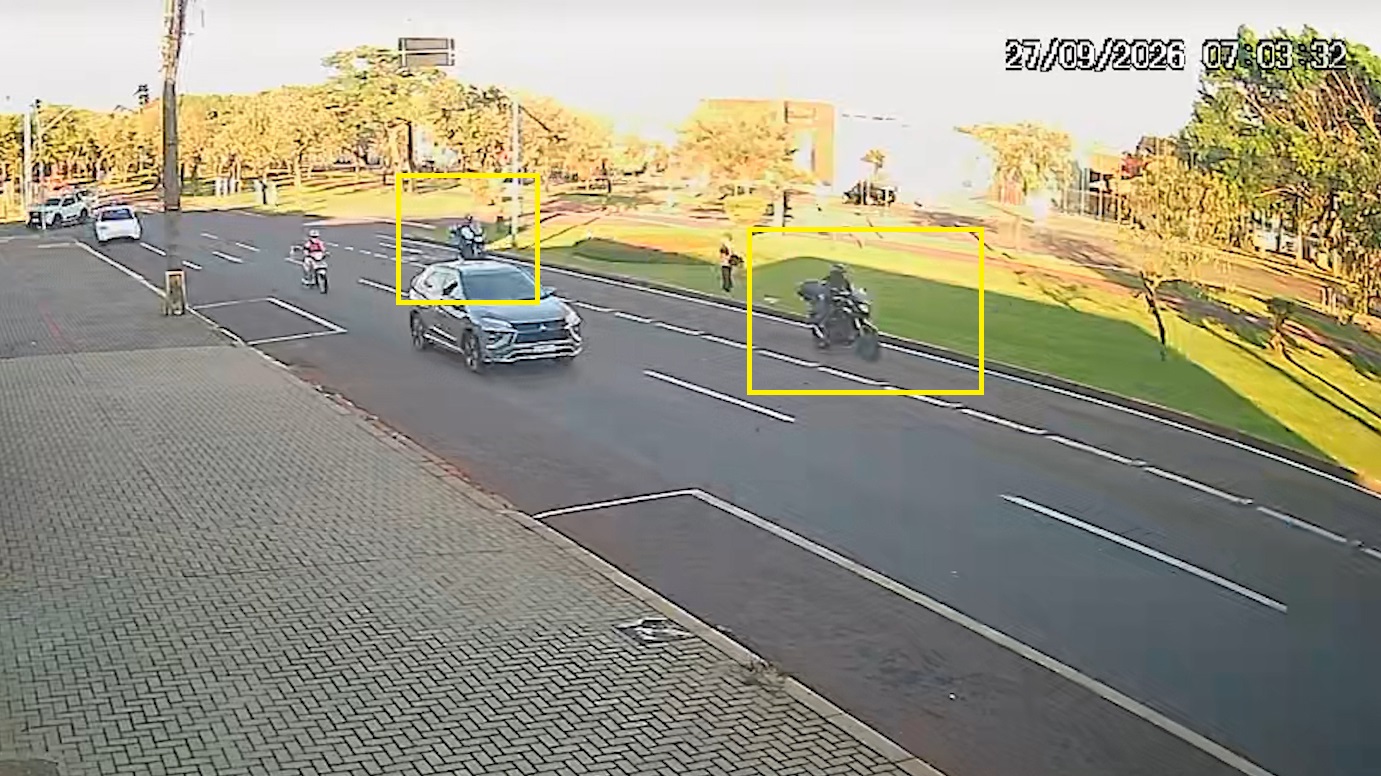 Câmera registra motos da Guarda Municipal antes de acidente que matou GM Wando Branco