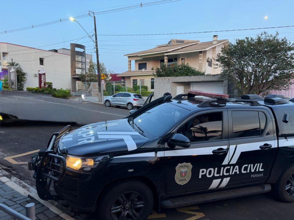 Imagem referente a PCPR e PMPR prendem três pessoas investigadas por roubos em Laranjeiras do Sul