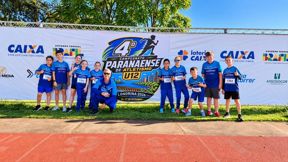 Imagem referente a Cascavel Athletics School conquista título estadual masculino e quebra recordes no Paranaense Sub-12