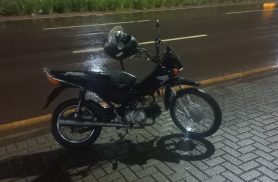 Moto com registro de furto é localizada pela PM