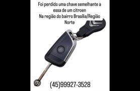 Foi perdido uma chave no bairro Brasília