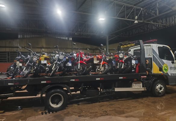 GOTRAN aborda 82 pessoas e recolhe 12 motos durante operação em Cascavel