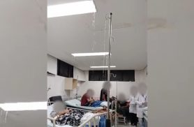 Chuva derruba muro sobre moto e causa danos na UPA Brasília em Cascavel