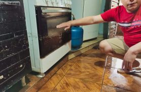 Água subiu até metade do fogão: Família venezuelana perde tudo após temporal