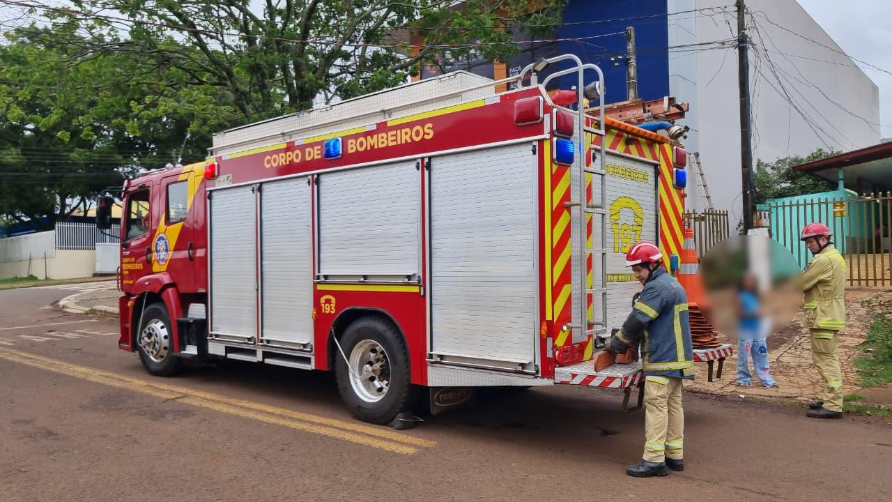 Bombeiros são acionados após árvore cair sobre portão
