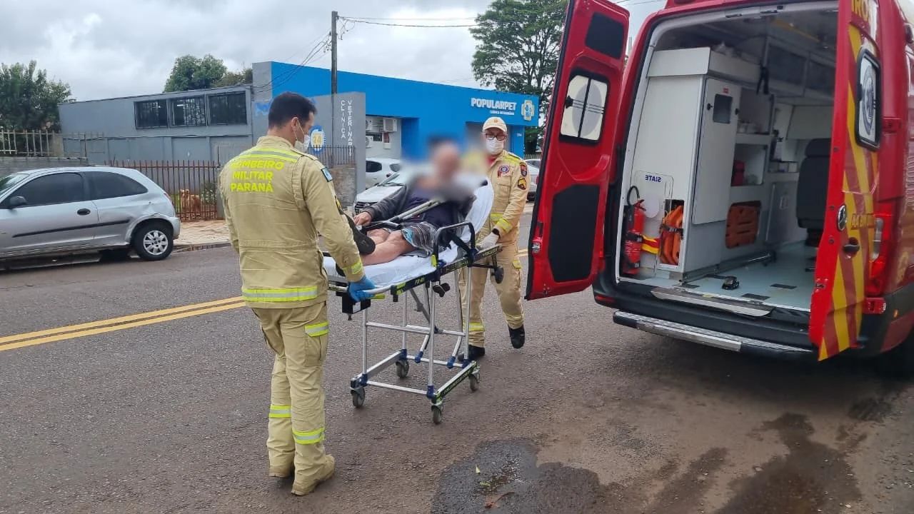 Homem de 57 anos sofre queda e tem luxação no ombro no Jardim Consolata