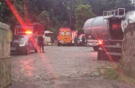 Pintor fica inconsciente dentro de tanque de caminhão e colega também passa mal ao tentar ajudá-lo